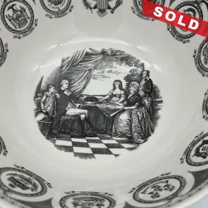 The Federal Bowl — Wedgwood — With Washington, Jefferson, Lincoln, and our nation's capital