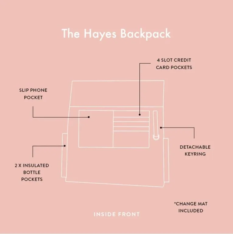 The Hayes Baby Bag Backpack - Tan