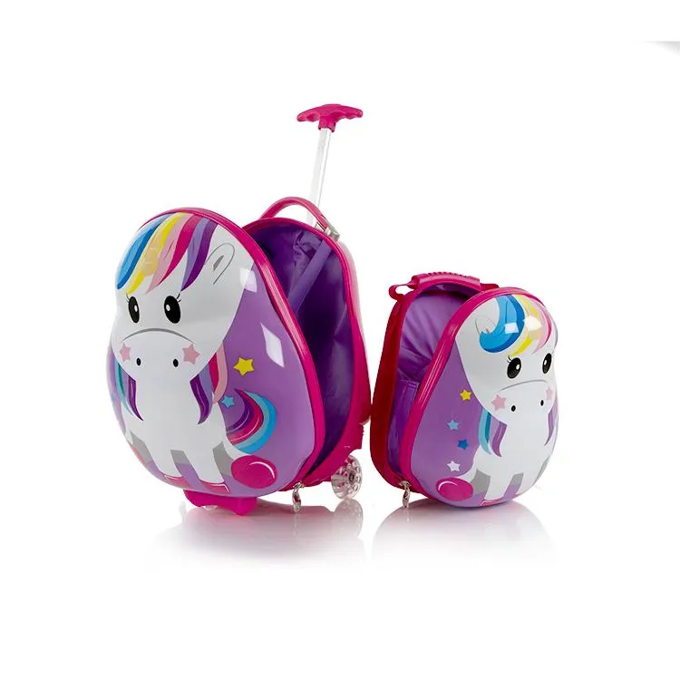 Travel Tots Kids Luggage & Backpack Set - Unicorn