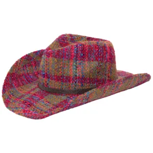 Two Step - Cut & Sew Multi Tweed Pinch Crown Cowboy Hat