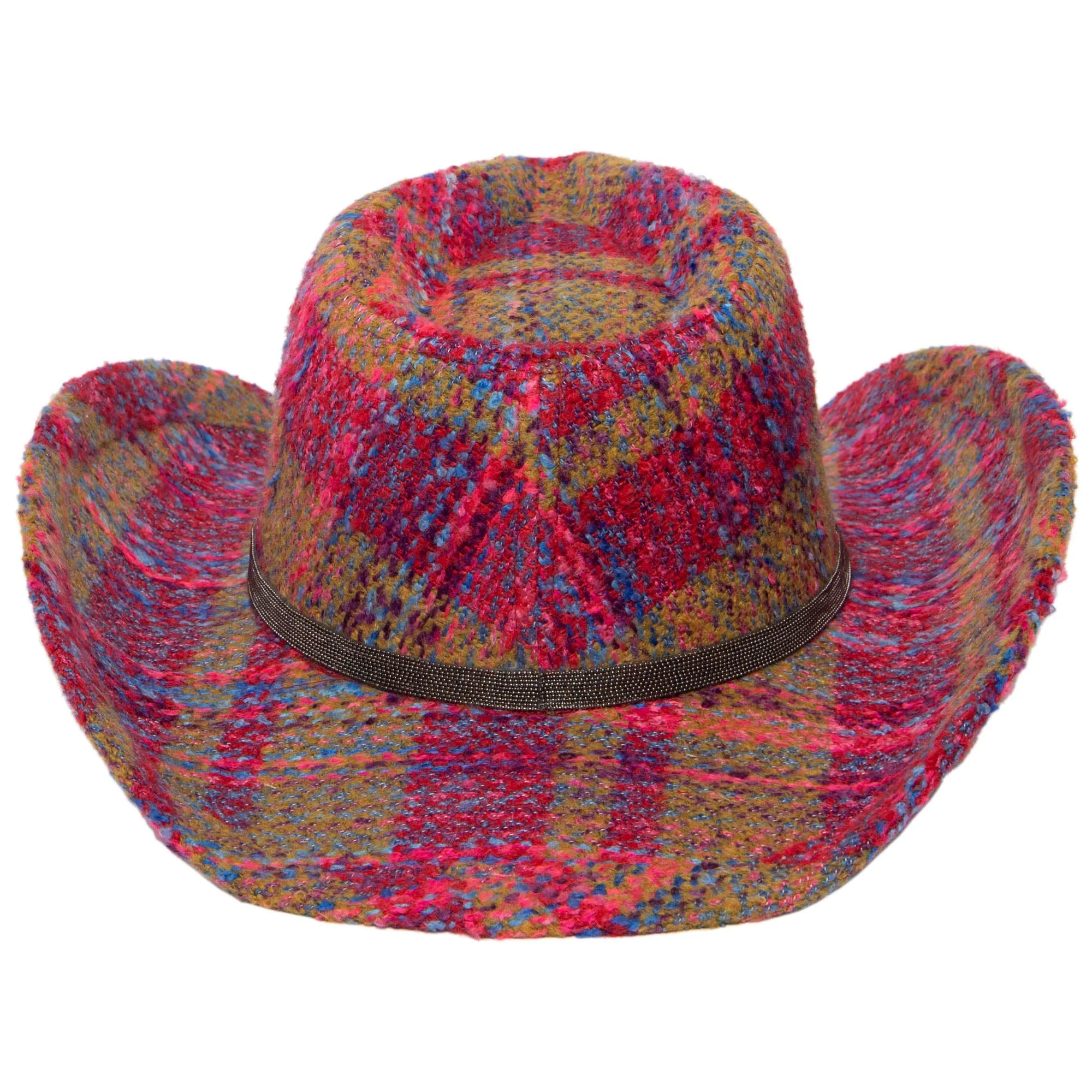 Two Step - Cut & Sew Multi Tweed Pinch Crown Cowboy Hat