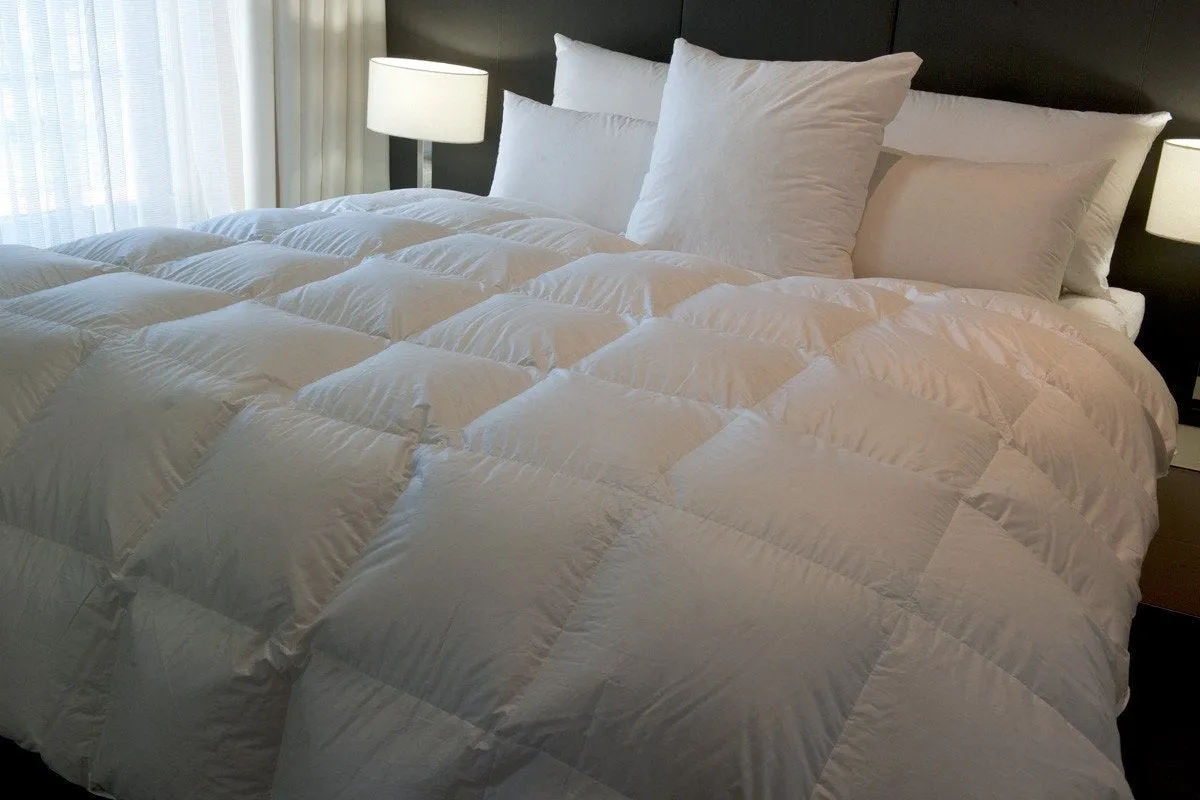 Ultra Light Baffle Boxed Mega King Size Quilt 98-99% White Premium Hand Select Polish Goose Down 6 Blanket Warmth 900  Fill Power
