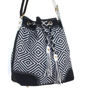 Valerie Cordier Luis Mai Chau Black and Grey Bucket Bag