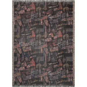 Vampire Art Grunge Premium 100% Cotton Soft Woven Blankets/Throws - Blocks