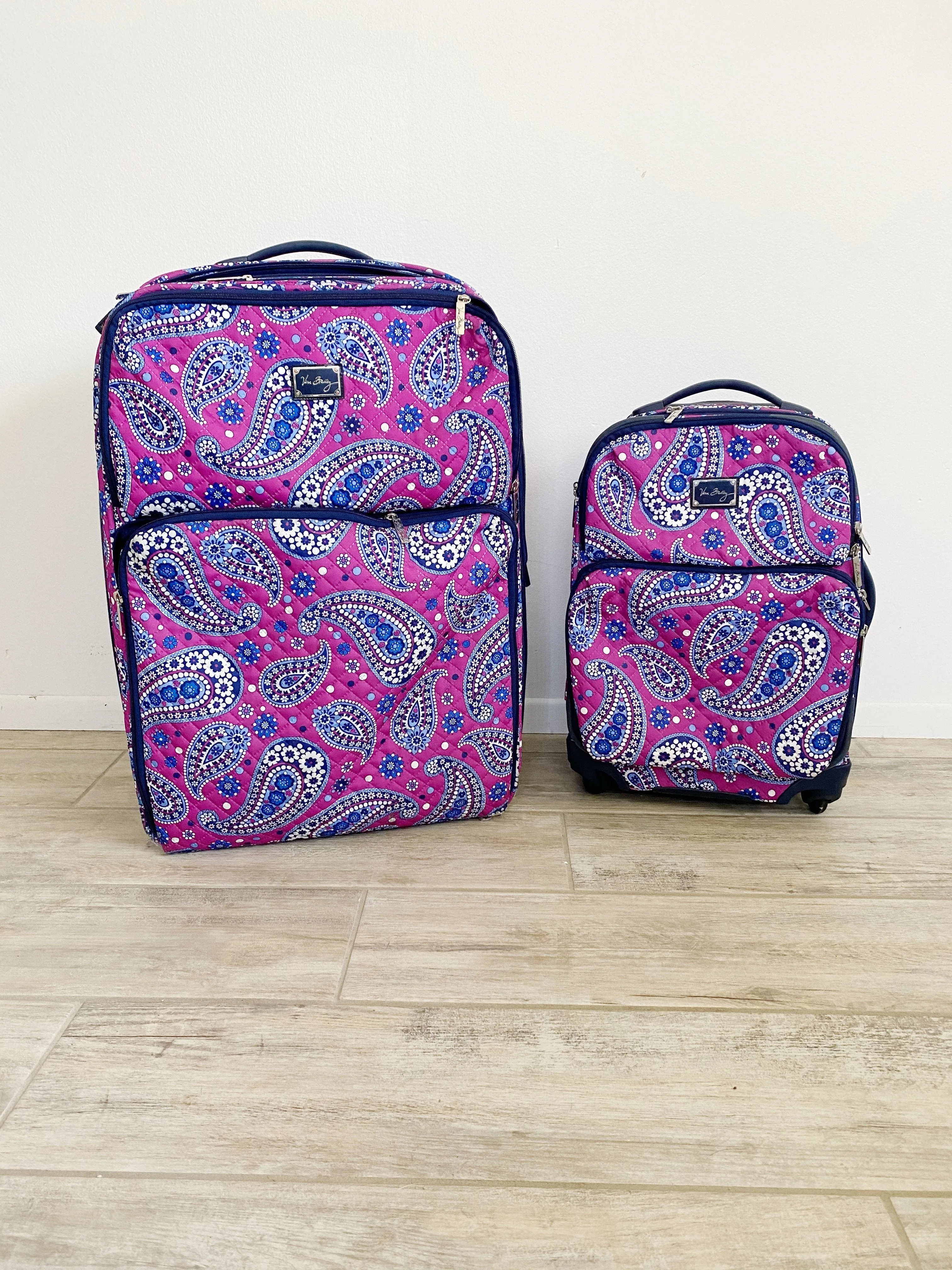 Vera Bradley Boysenberry Small Carry-on Luggage Roller Suitcase