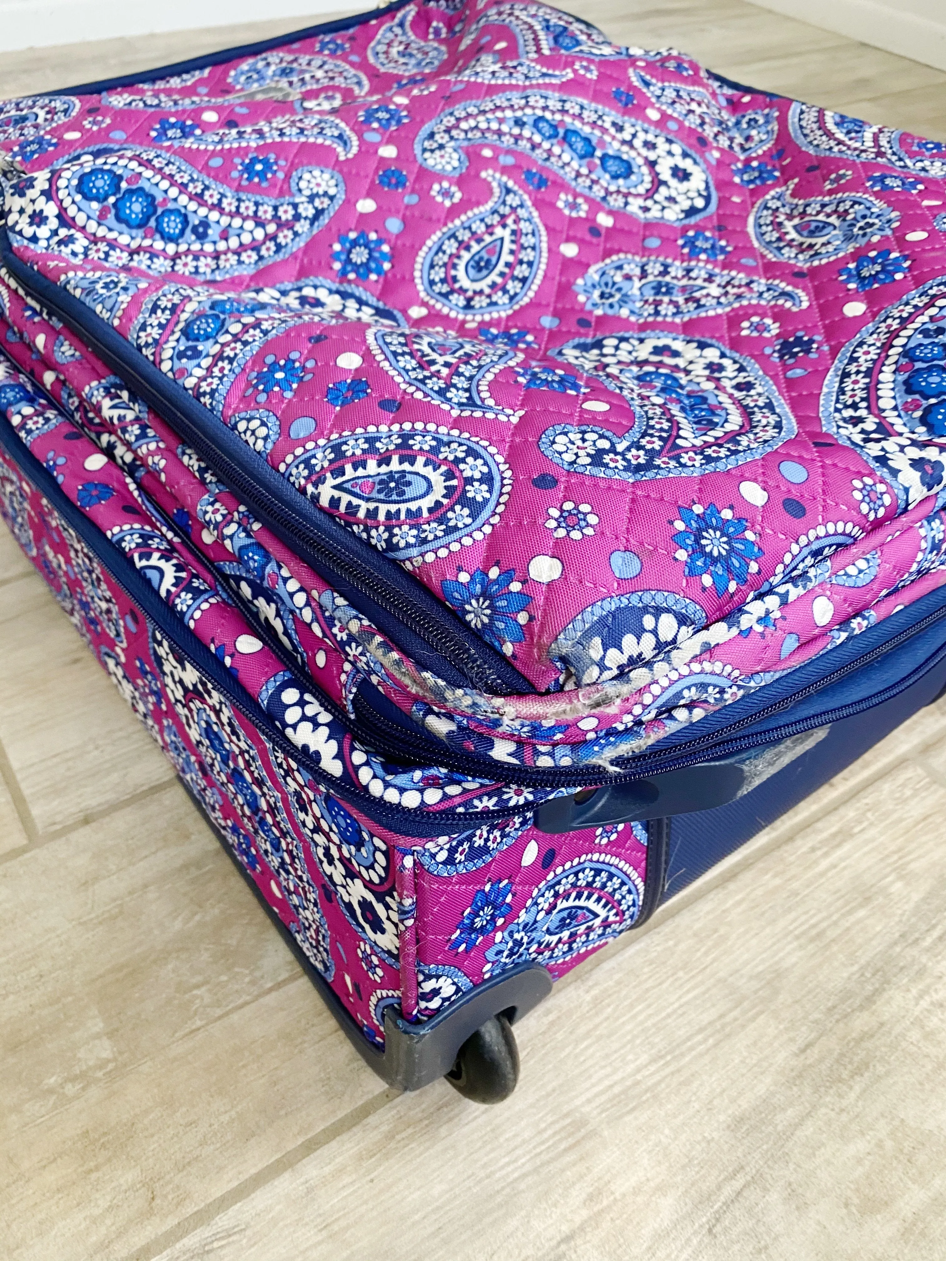Vera Bradley Boysenberry Small Carry-on Luggage Roller Suitcase