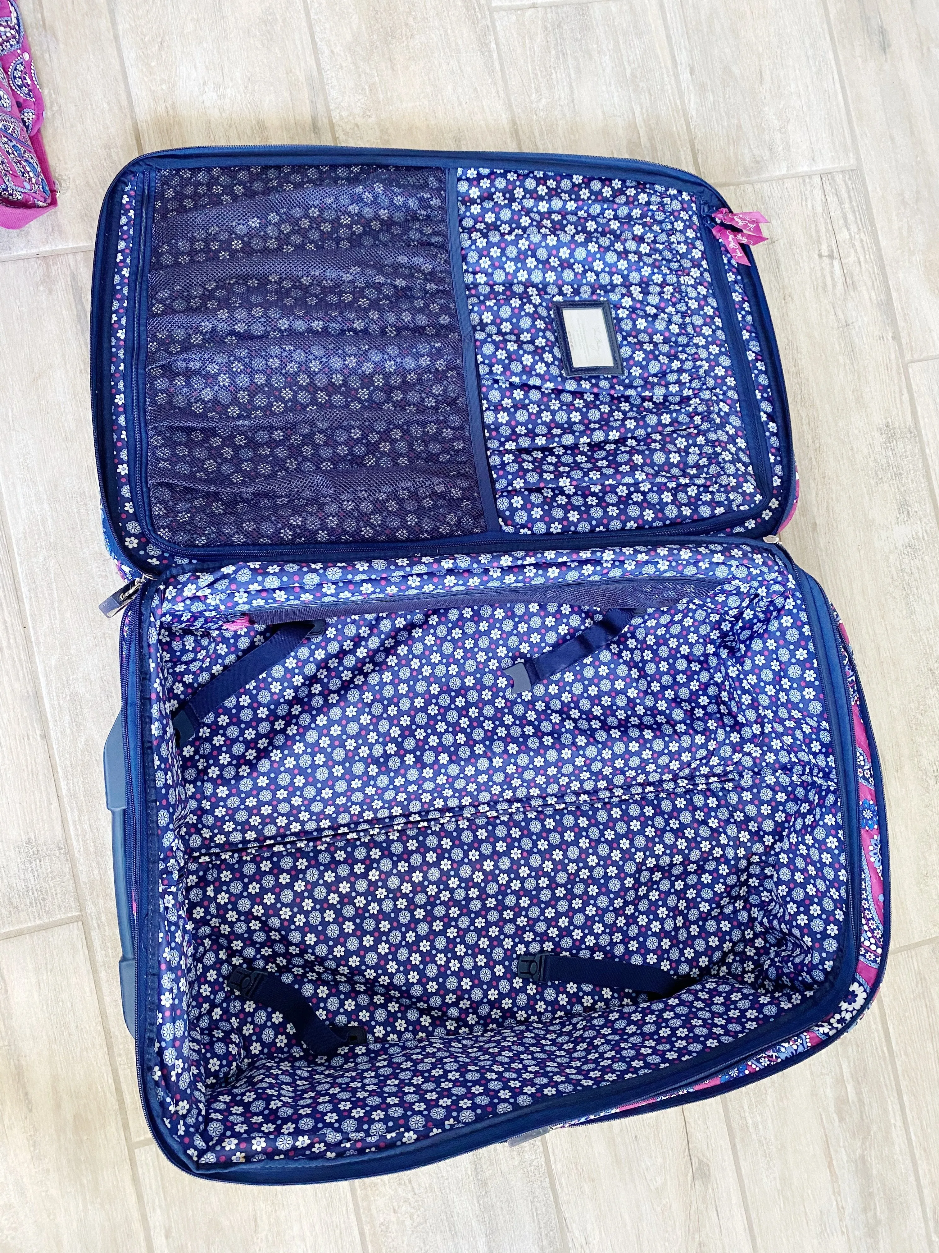 Vera Bradley Boysenberry Small Carry-on Luggage Roller Suitcase