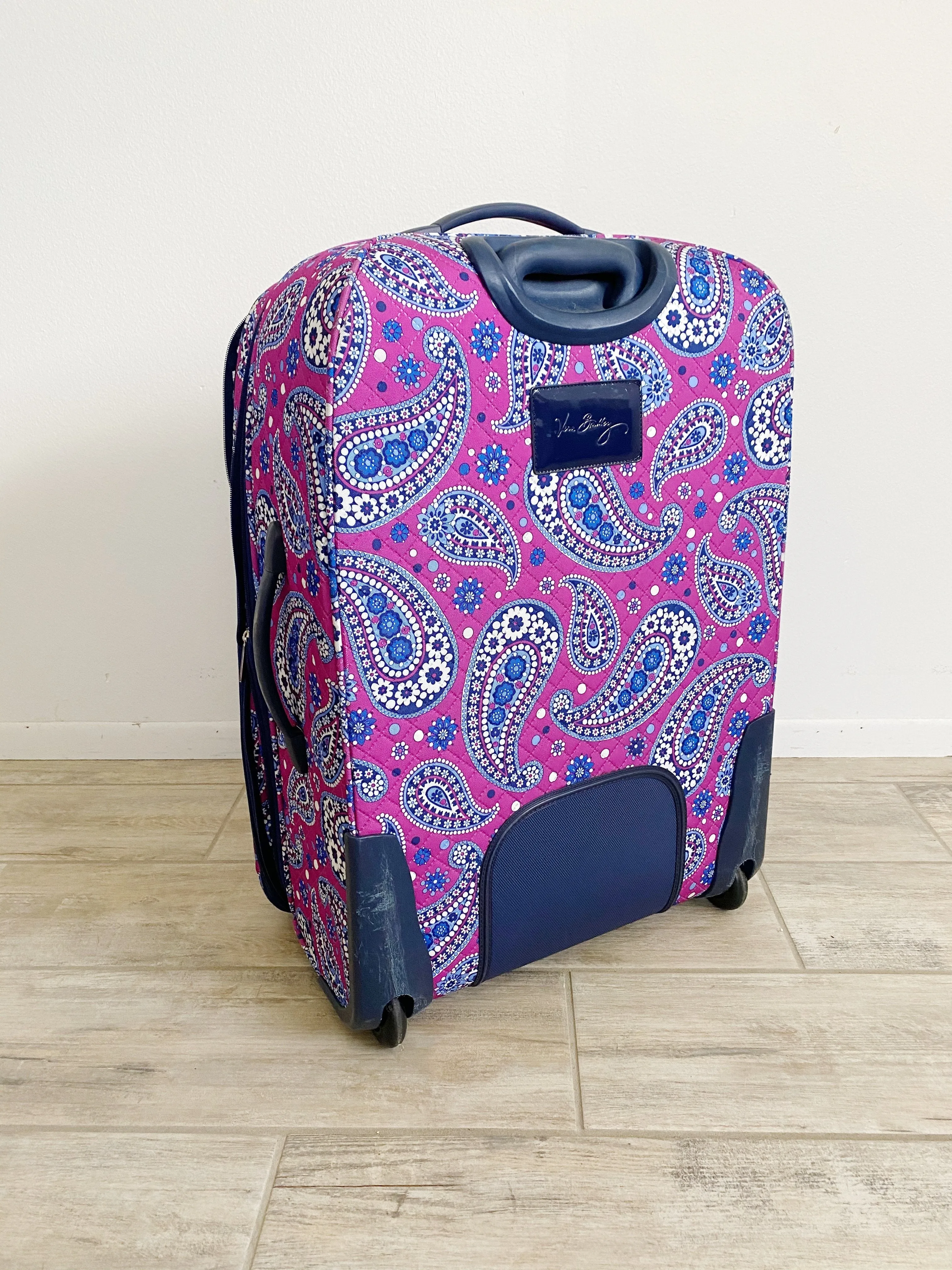 Vera Bradley Boysenberry Small Carry-on Luggage Roller Suitcase