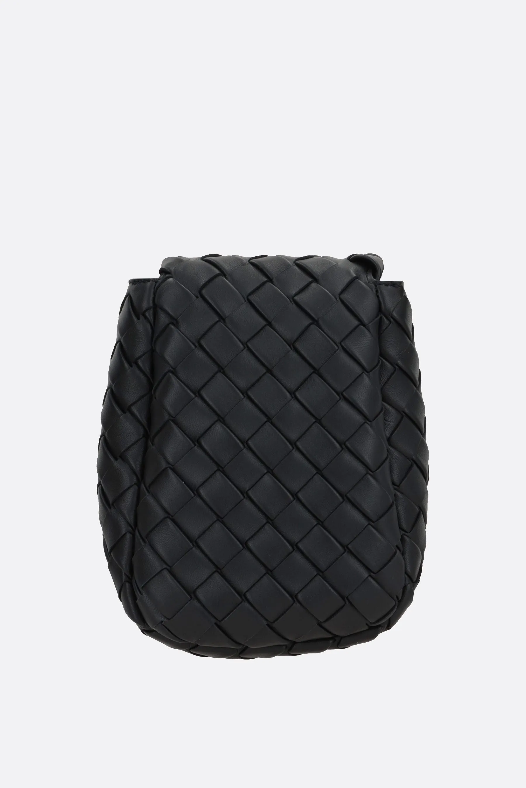Vertical Cobble Mini Crossbody Bag In Padded Intrecciato