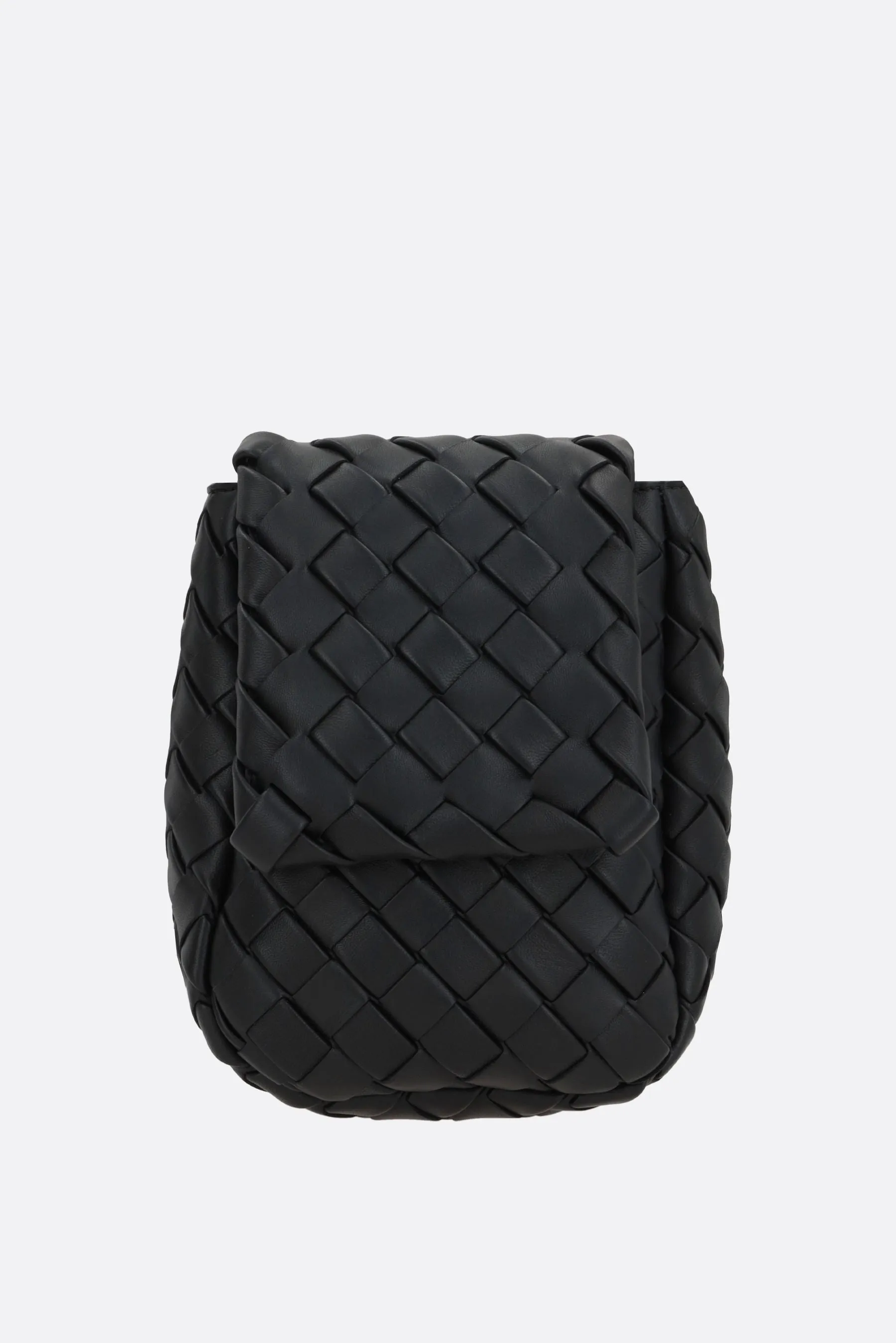 Vertical Cobble Mini Crossbody Bag In Padded Intrecciato