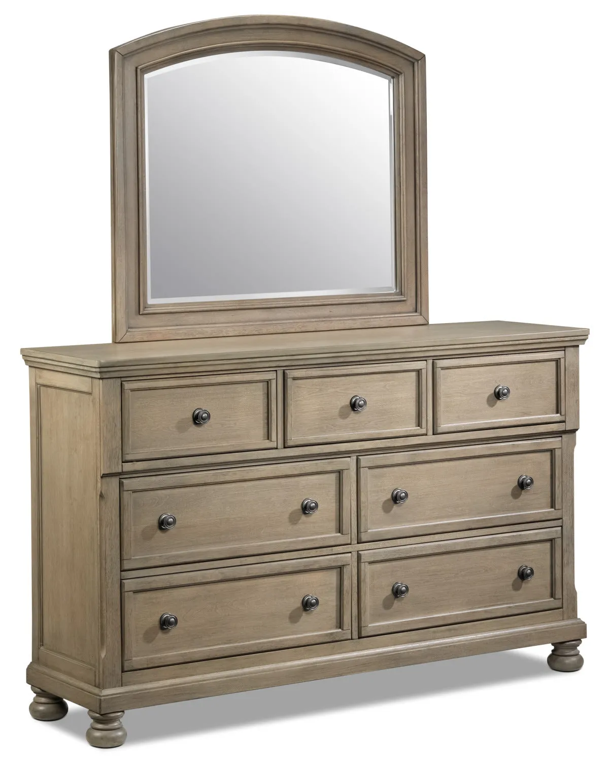Viola 6-Piece King Bedroom Set - Grey