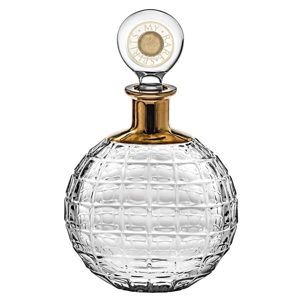 Vista Alegre My Rare Spirits Century whisky decanter with gold decoration