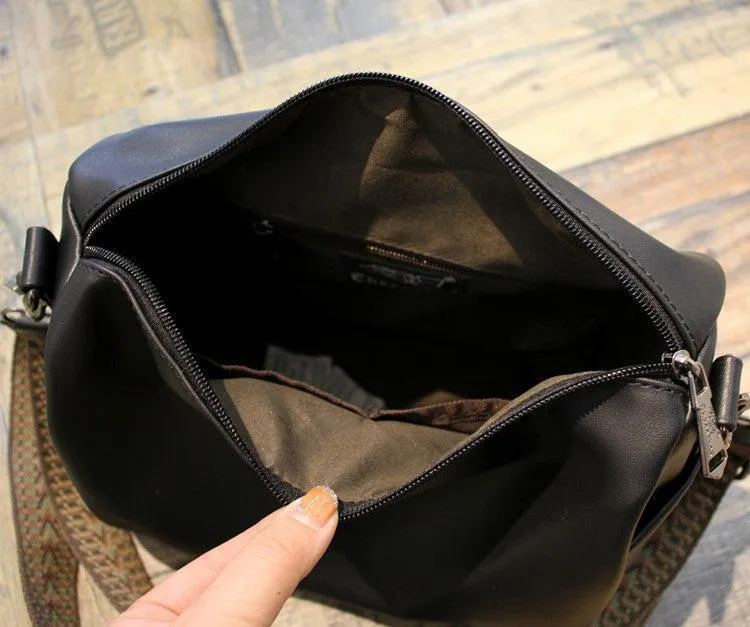 Vvsha  Christmas Gift Black Soft Leather Crossbody Bag
