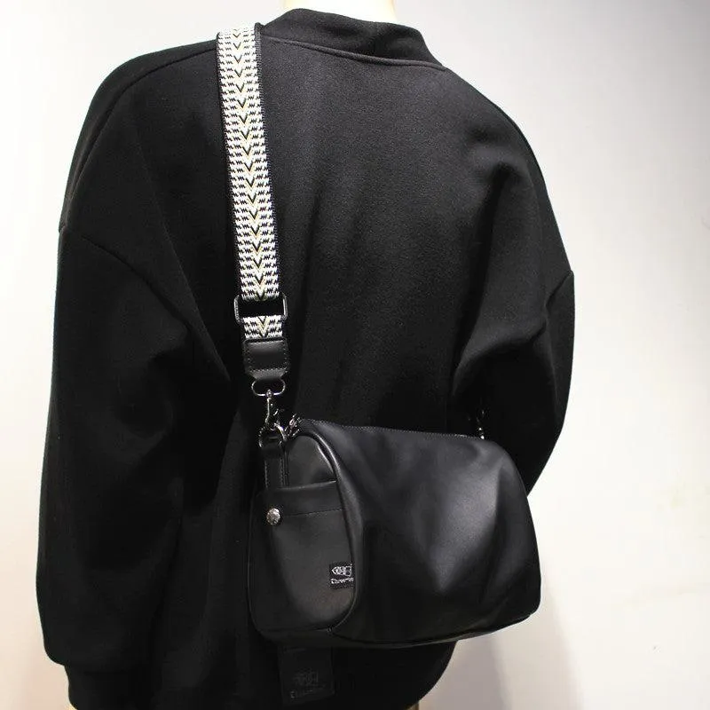 Vvsha  Christmas Gift Black Soft Leather Crossbody Bag