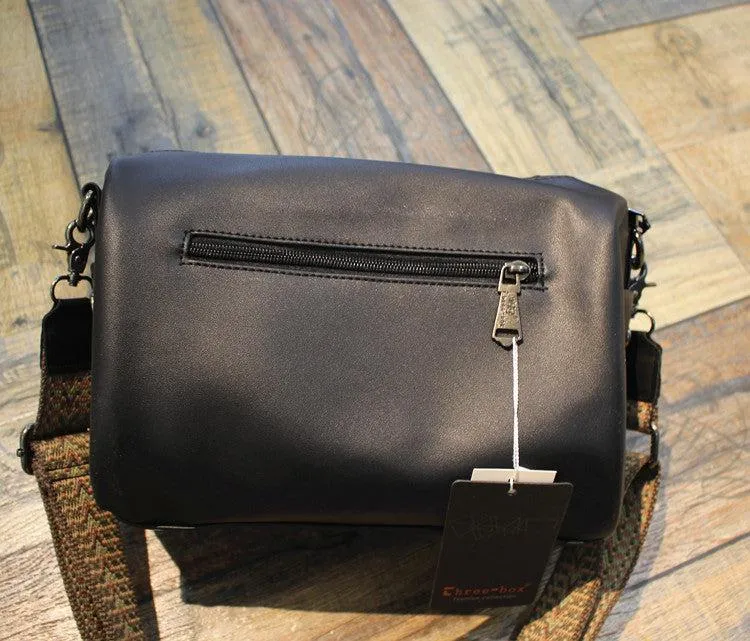 Vvsha  Christmas Gift Black Soft Leather Crossbody Bag
