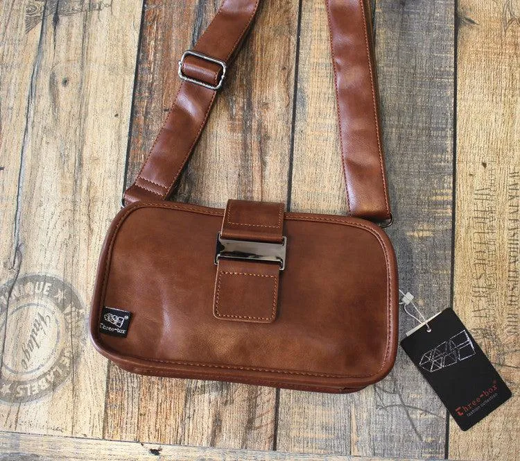 Vvsha  Christmas Gift Buckle Faux Leather Shoulder Bag