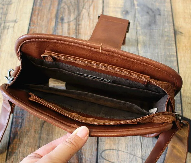 Vvsha  Christmas Gift Buckle Faux Leather Shoulder Bag