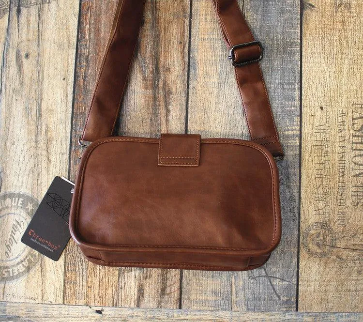 Vvsha  Christmas Gift Buckle Faux Leather Shoulder Bag