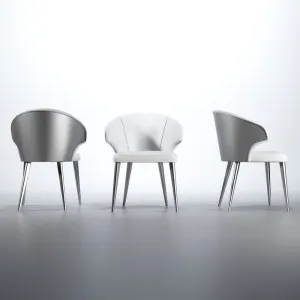 Wave White Luxury Dining Chair, made in Spain