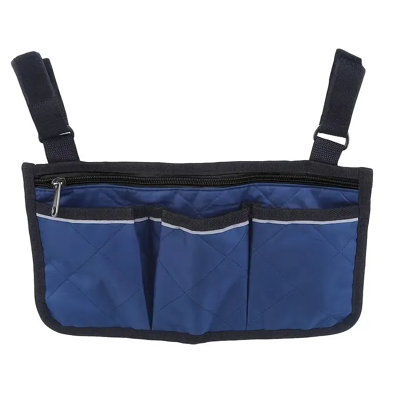 Wheelchair Armrest Organizer Bag