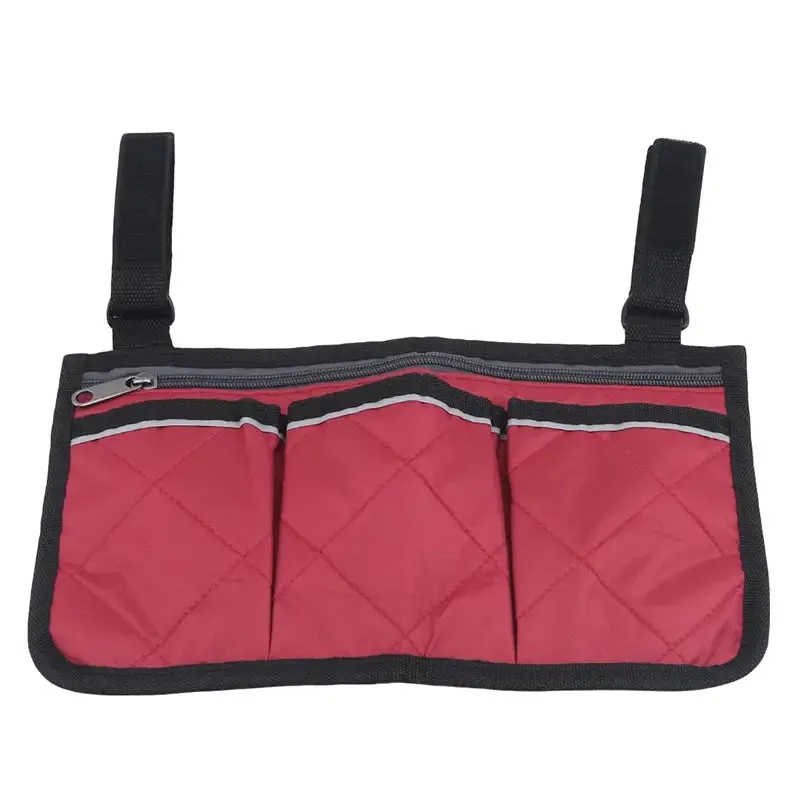 Wheelchair Armrest Organizer Bag