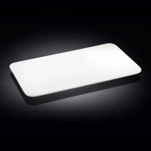 White Rectangle Flat Platter 14" inch X 10" inch | 35.5 X 25 Cm