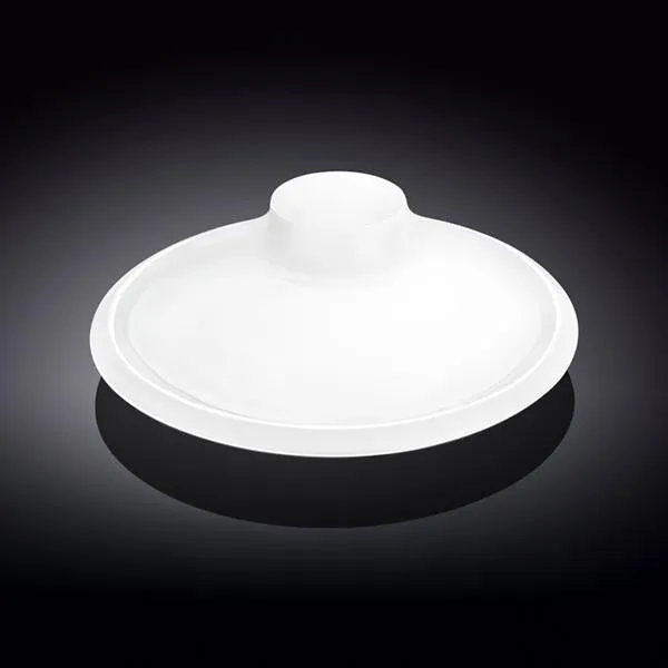 White Round Platter With Sauce Compartment 10" inch |