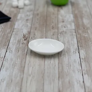 White Snack / Sauce Snack Dish 3.5" inch X 2.5" inch |