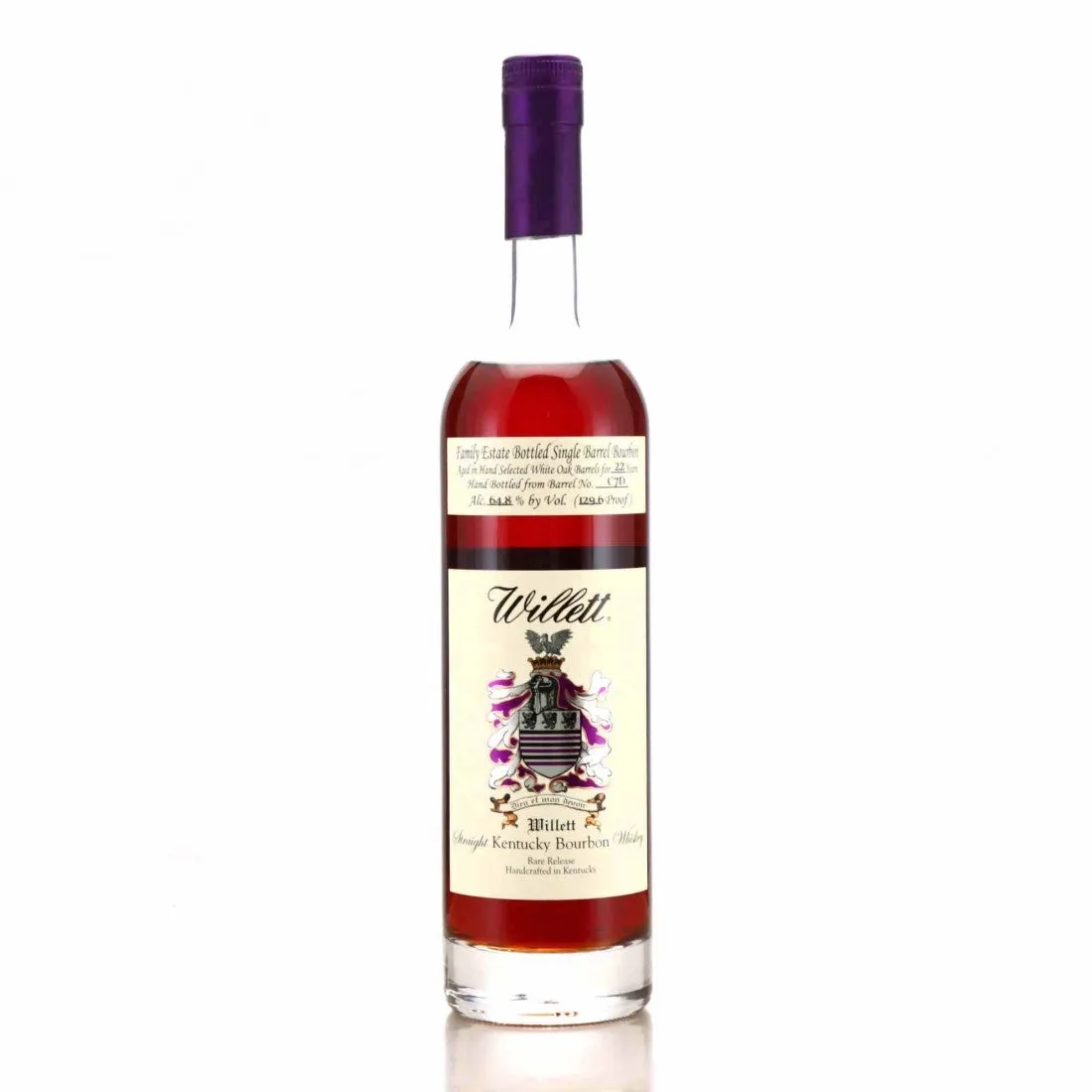 Willett Family Estate Barrel Single Barrel 22 Year Old Barrel No. C7D Kentucky Straight Bourbon Whiskey 750ml