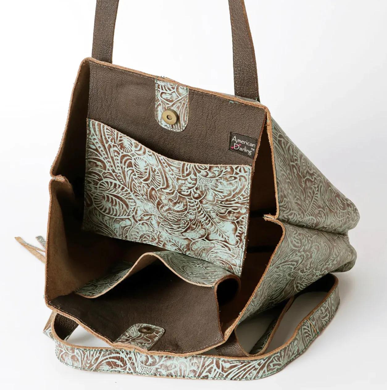 Wynonna Turquoise Leather Bag